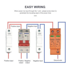 CAFF MCB DC 2P 1000V C10 10A Circuit Breaker Solar PV Panel Surya PLTS